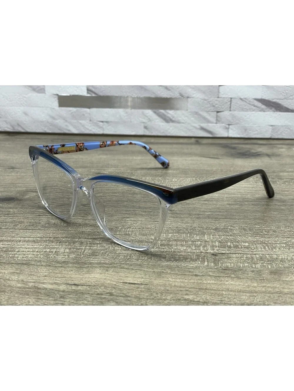 Vera Bradley Eyeglasses BRITTANI Cerulean Bouquet 53[]16-140 Clear Blue Frames